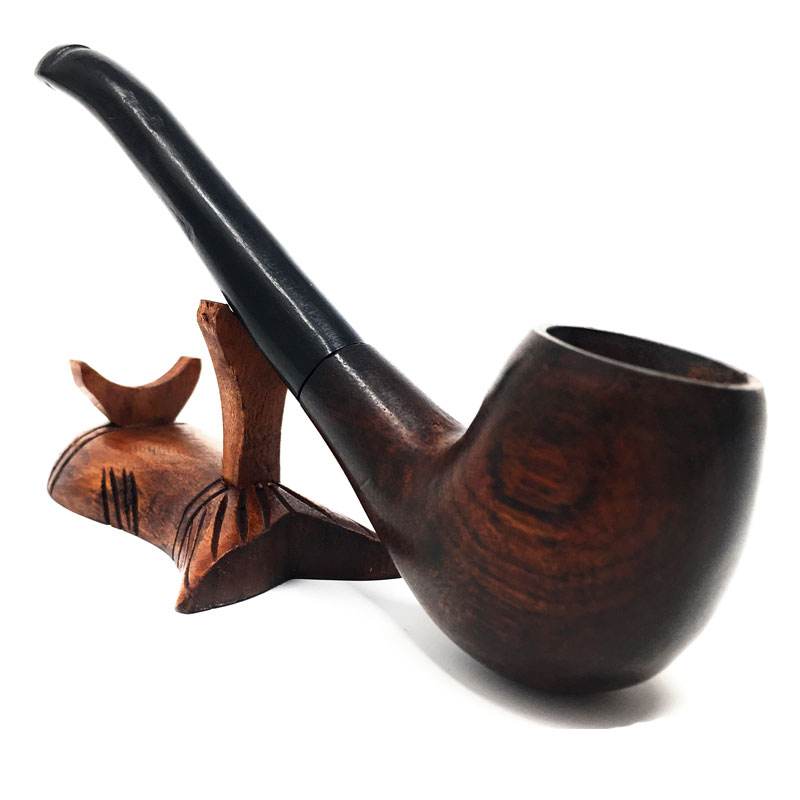 Details about   Wood Sherlock Curved Smoking Pipe Pink NEW 6.25” Nirvana Pipe Contour Style Bowl 
