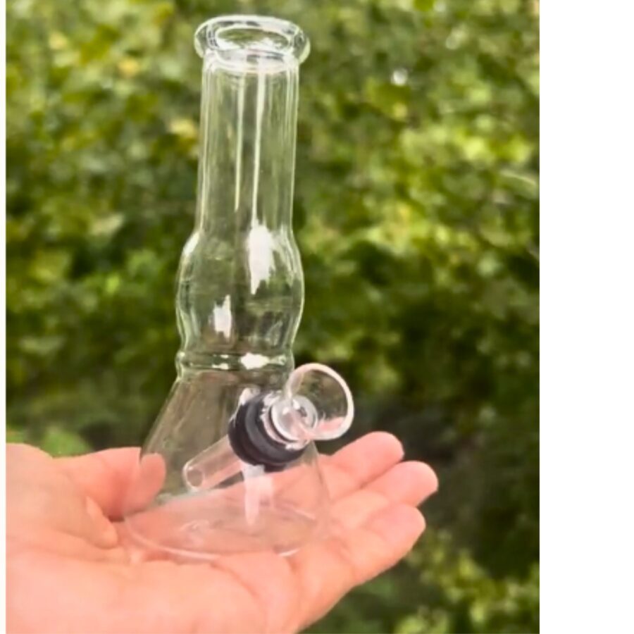 5" Inch Glass Hookah Water Pipe Bong Clear Beaker